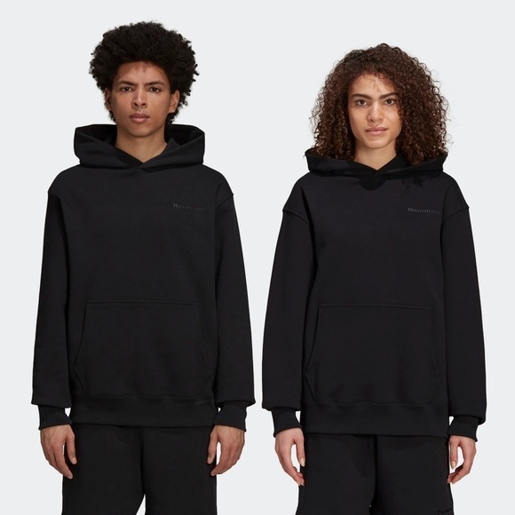Adidas x Humanrace Pharrell Williams Logo Basics Hoodie In Black - Picture 8 of 8
